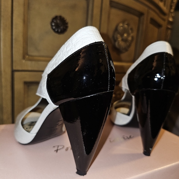 Bandage wrap black and white heels - Picture 2 of 5